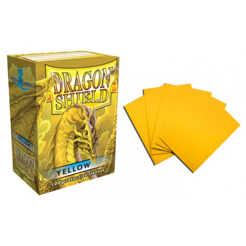 Dragon Shield Protective Card Sleeves Yellow 100 Count 
